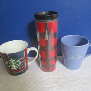 3 STARBUCKS Coffee Holders / Cups, Tumbler